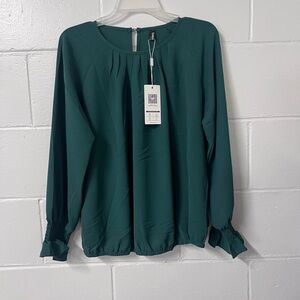 NWT green blouse